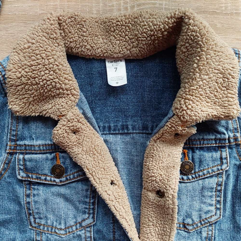 Carters euc/vguc jean jacket size 7 - Picture 4 of 16